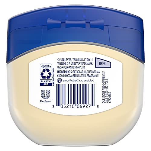 Vaseline Petroleum Jelly For Dry Cracked Skin Cocoa Butter 7.5 oz (Packaging ...