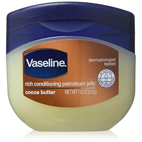 Vaseline Rich Conditioning Petroleum Jelly Cocoa Butter, 7.5 Ounces each (Val...