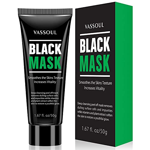 Vassoul Blackhead Remover Mask, Peel Off Blackhead Mask, Black Mask - Deep Cl...