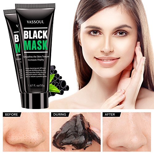 Vassoul Blackhead Remover Mask, Peel Off Blackhead Mask - Deep Cleansing Blac...