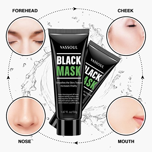 Vassoul Blackhead Remover Mask, Peel Off Blackhead Mask - Deep Cleansing Blac...