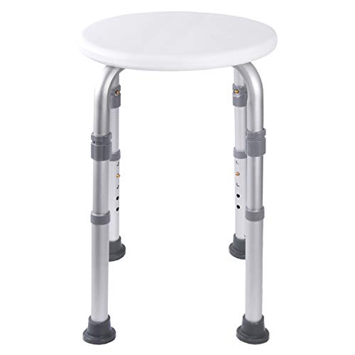 Medical Tool-Free Assembly Adjustable Shower Stool Tub Chair and Bathtub Seat...