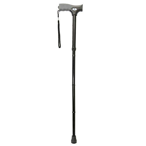 Vaunn Medical Easy Grip™ Height Adjustable Folding Cane/Walking Stick with St...