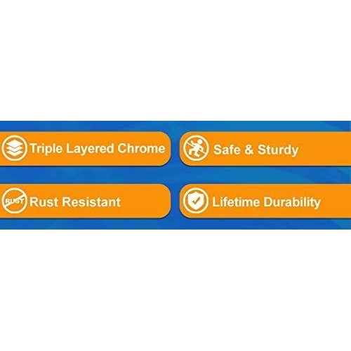 Vaunn Medical Foot Step Stool with Handle and Anti Skid Rubber Platform, Ligh...