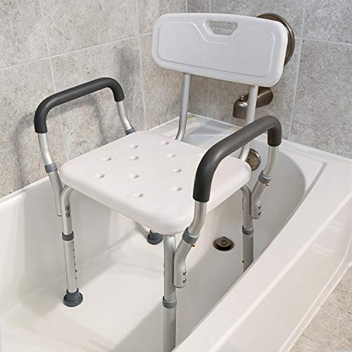 Vaunn Medical Tool-Free Assembly Spa Bathtub Shower Lift Chair, Portable Bath...