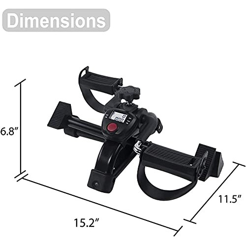 Vaunn Medical Under Desk Bike Pedal Exerciser with Electronic Display for Leg...