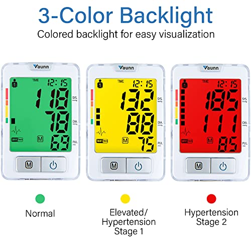 Vaunn Medical vB100A Automatic Digital Blood Pressure Monitor Machine with La...