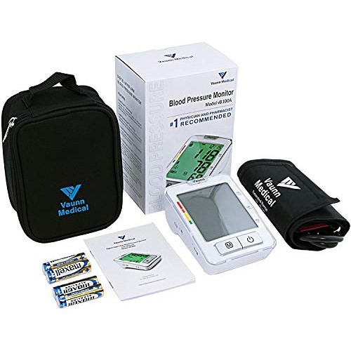 Vaunn Medical vB100A Automatic Digital Blood Pressure Monitor Machine with La...