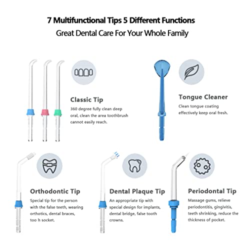 Vaynid Water flosser for Oral Irrigation, 600ML Water Pick Teeth Cleaner Toot...