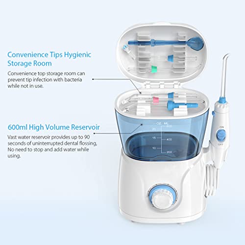 Vaynid Water flosser for Oral Irrigation, 600ML Water Pick Teeth Cleaner Toot...