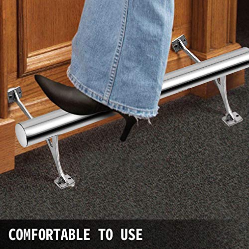 VBENLEM 4FT Length Bar Foot Rail Kit，2''OD Solid Mount Brushed Stainless Ste...