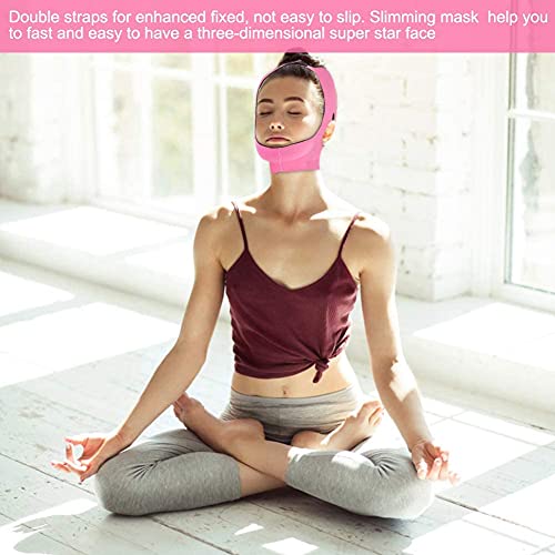 Face Slimming Mask, Facial Slimming Bandage Belt Mask Support Lift V Face Lin...