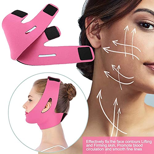 Face Slimming Mask, Facial Slimming Bandage Belt Mask Support Lift V Face Lin...
