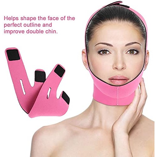 Face Slimming Mask, Facial Slimming Bandage Belt Mask Support Lift V Face Lin...