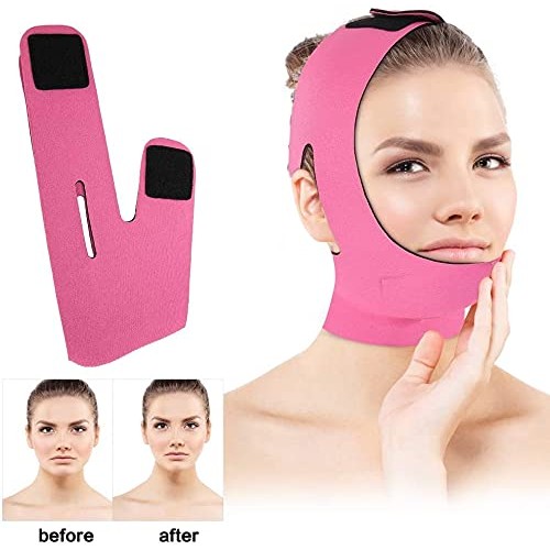 Face Slimming Mask, Facial Slimming Bandage Belt Mask Support Lift V Face Lin...