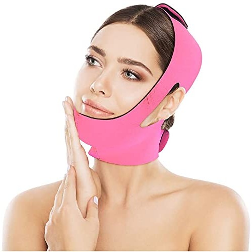 Face Slimming Mask, Facial Slimming Bandage Belt Mask Support Lift V Face Lin...