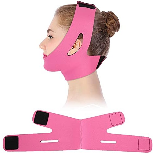 Face Slimming Mask, Facial Slimming Bandage Belt Mask Support Lift V Face Lin...