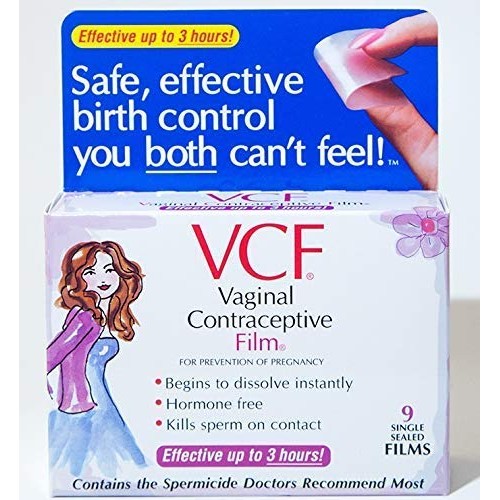 VCF Vaginal Contraceptive Film - 9 ct, Pack of 5