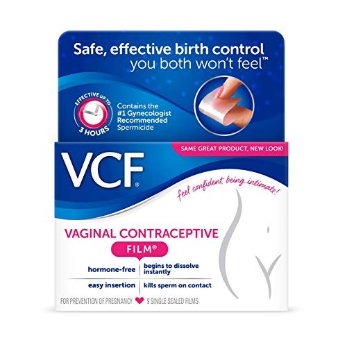 VCF Vaginal Contraceptive Film - 9 ct, Pack of 5