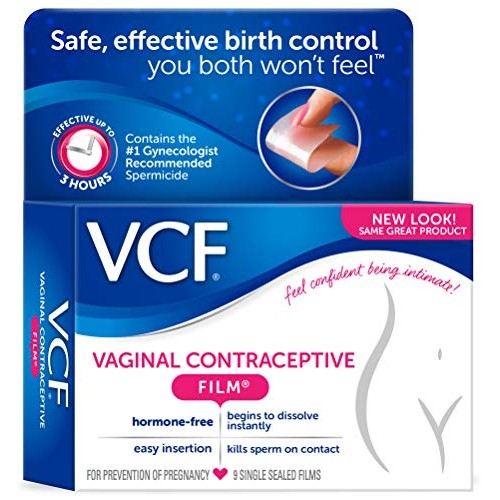 VCF Vaginal Contraceptive Films 9 Each (Pack of 3)