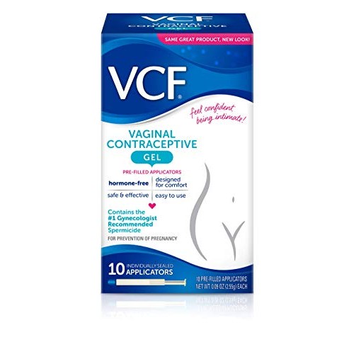 VCF Vaginal Contraceptive Gel, 1 Pack of 10 Pre-Filled Applicators