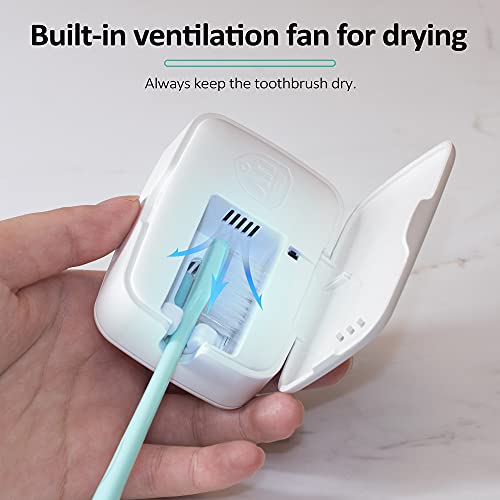UV Toothbrush Sanitizer Case, Toothbrush Sterilizer, Antibacterial Kills 99.9...