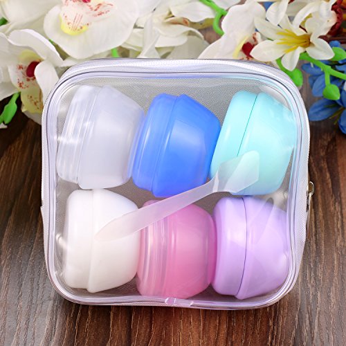 VEAIDE Plastic Small Travel Containers for Toiletries, TSA Approved Leakproof...