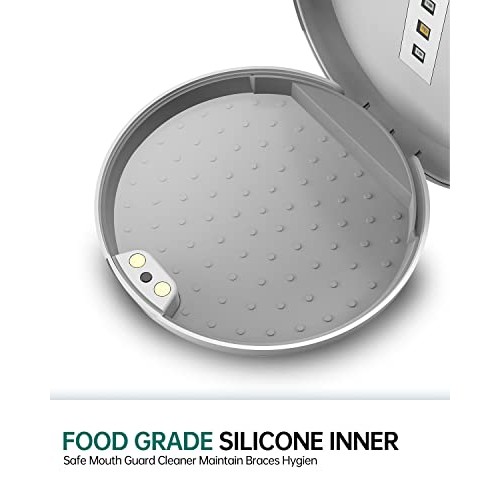 Retainer Case, VEAMOR Dental Mouth Guard Case, UV Disinfectant Box Portable, ...