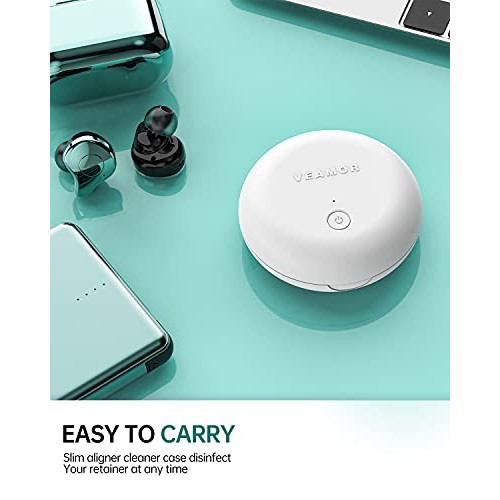 Retainer Case, VEAMOR Dental Mouth Guard Case, UV Disinfectant Box Portable, ...