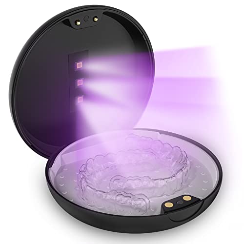 Retainer Case, VEAMOR Dental Mouth Guard Case, UV Disinfectant Box Portable, ...