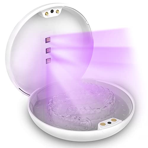 Retainer Case, VEAMOR Dental Mouth Guard Case, UV Disinfectant Box Portable, ...