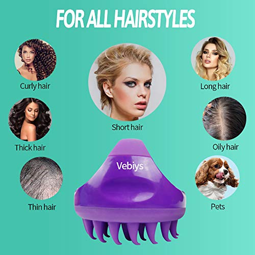 Vebiys Hair Scalp Massager Shampoo Brush - Scalp Brush For Hair Washing - Upg...