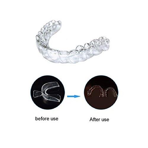 4PCS Transparent Silicone Thermoform Moldable Dental Mouth Guard, Whitening T...