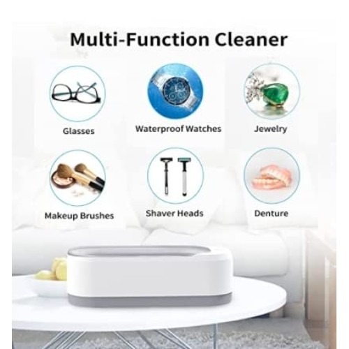 Jewelry-Cleaner VECDAAA Portable for Cleaning Jewelry-Eyeglass-Shaver Heads-W...