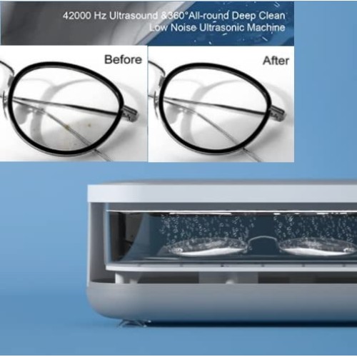 Jewelry-Cleaner VECDAAA Portable for Cleaning Jewelry-Eyeglass-Shaver Heads-W...