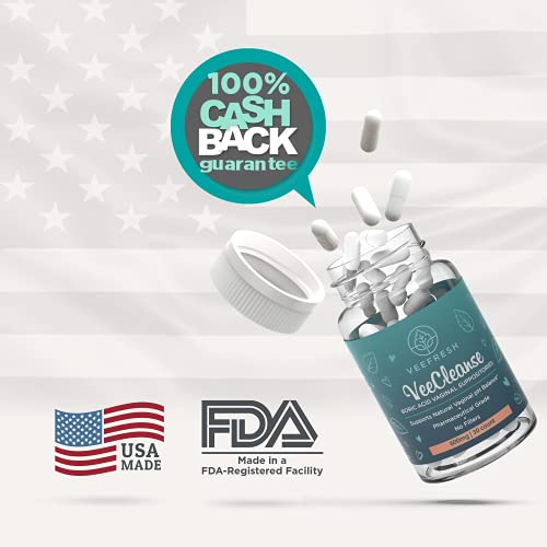 VeeFresh - VeeCleanse Boric Acid Vaginal Suppositories + Suppository Applicat...