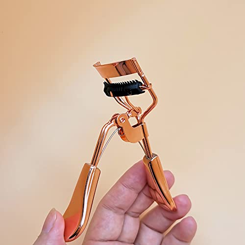 Eyelash Curler with Built in Comb, Eyelash Comb Curlers with Brush Mascara Ap...