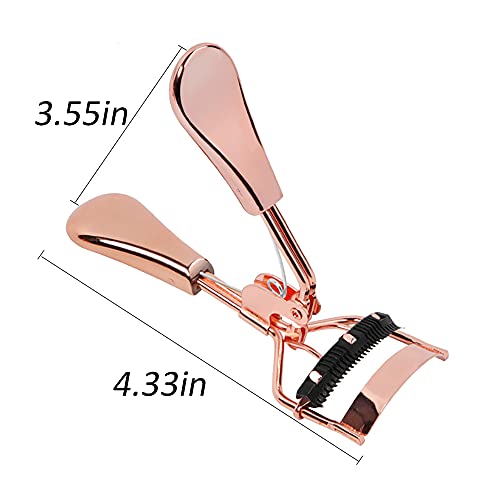 Eyelash Curler with Built in Comb, Eyelash Comb Curlers with Brush Mascara Ap...