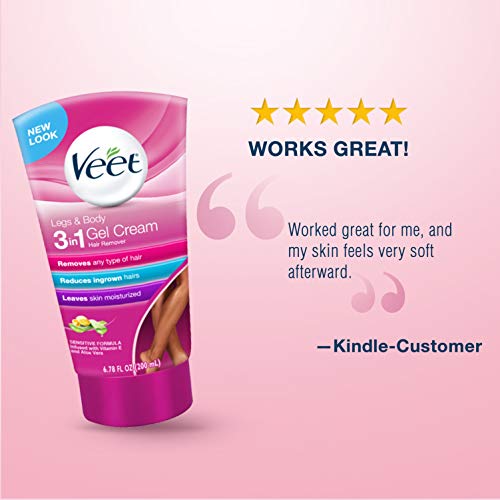 Veet Botanic Inspirations Gel Cream Legs & Body, 6.78 oz