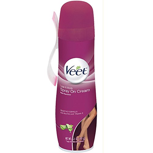 Veet Spray On Hair Removal Cream for Legs & Body, 5.1 Ounce