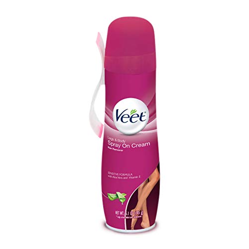 Veet Spray On Hair Remover Cream, Sensitive Formula, 5.1 Ounce