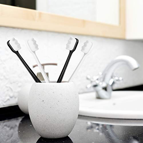 Adult Extra Soft Toothbrush with 20000 Soft Bristles, (Pack of 6) Micro Nano ...