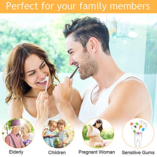 Adult Extra Soft Toothbrush with 20000 Soft Bristles, (Pack of 6) Micro Nano ...