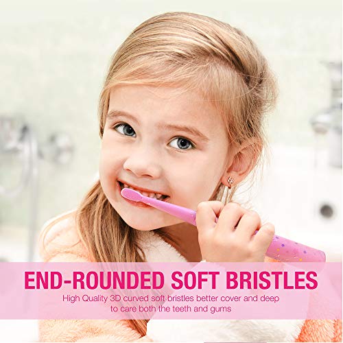 Vekkia Kids Electric Toothbrush Replacement Heads - 7X More Plaque Removal, E...