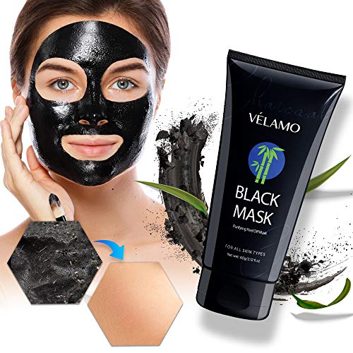 Velamo Blackhead Remover Mask, Purifying Peel Off Black Mask, Charcoal Black ...