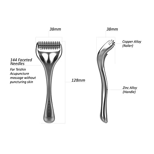 VELCOSI Textured Facial Roller Massager, Alternative to Stainless Steel Face ...