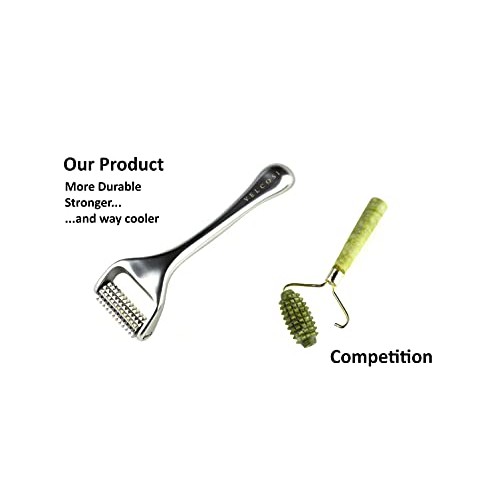 VELCOSI Textured Facial Roller Massager, Alternative to Stainless Steel Face ...