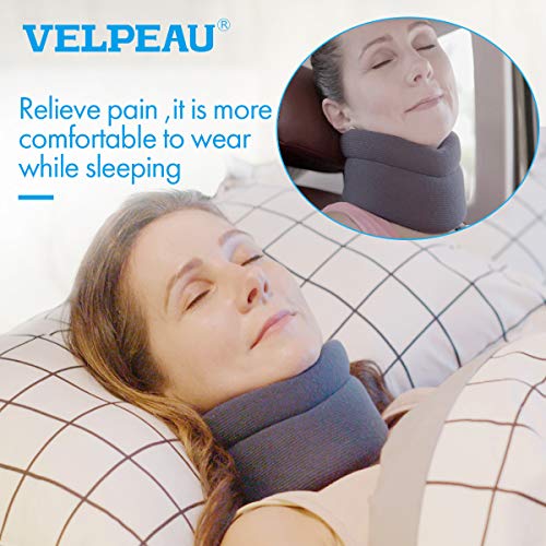 VELPEAU Neck Brace -Foam Cervical Collar - Soft Neck Support Relieves Pain & ...