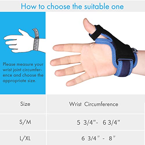 Velpeau Thumb Support Brace - CMC Joint Thumb Spica Splint for Pain Relief, A...