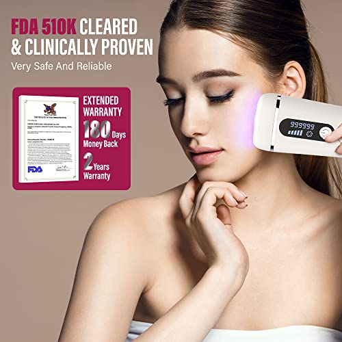 Vemoerce IPL Hair Removal for Women and Men – Painless Permanent Laser Hair R...